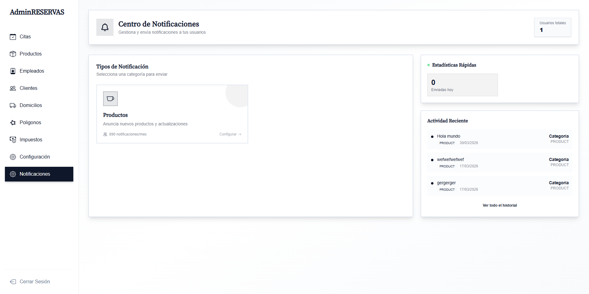 Notificaciones Segmentadas